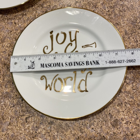 4 Christmas Song Assorted Plates 10 Strawberry Street Holiday - Picture 7 of 16